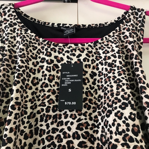 NWT Robert Louis Leopard Print Maxi Dress. Size Small. - Picture 9 of 11